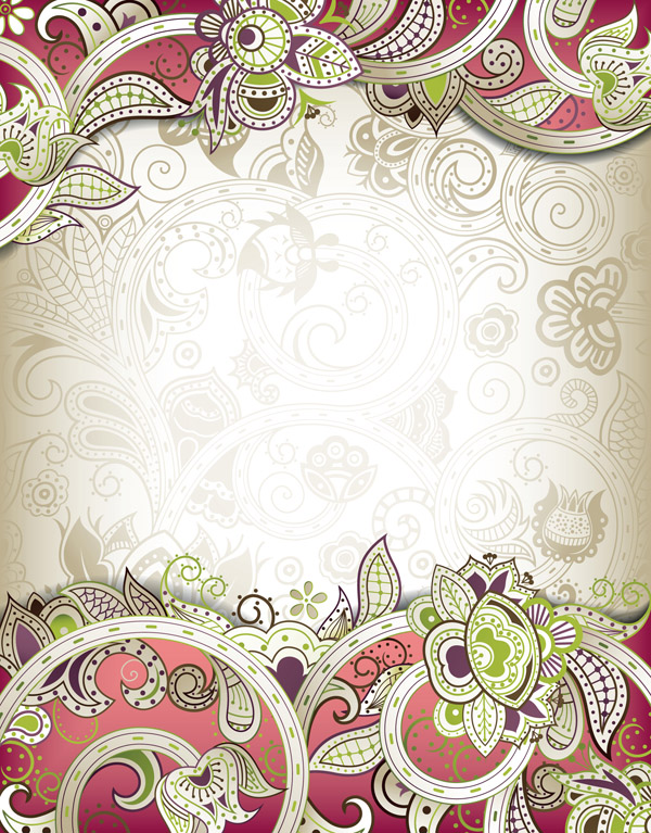 the gorgeous classical pattern vector 3