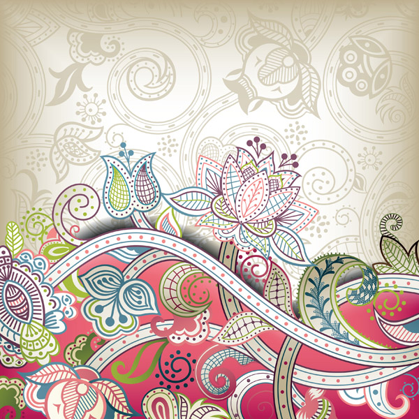 the gorgeous classical pattern vector 4