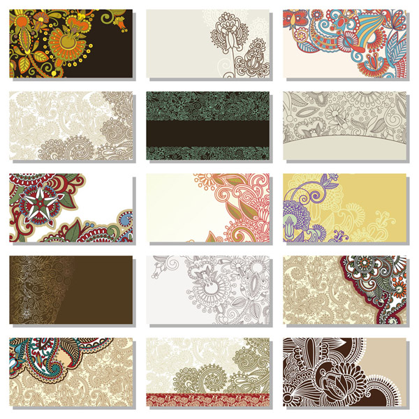 beautiful pattern card background vector 2