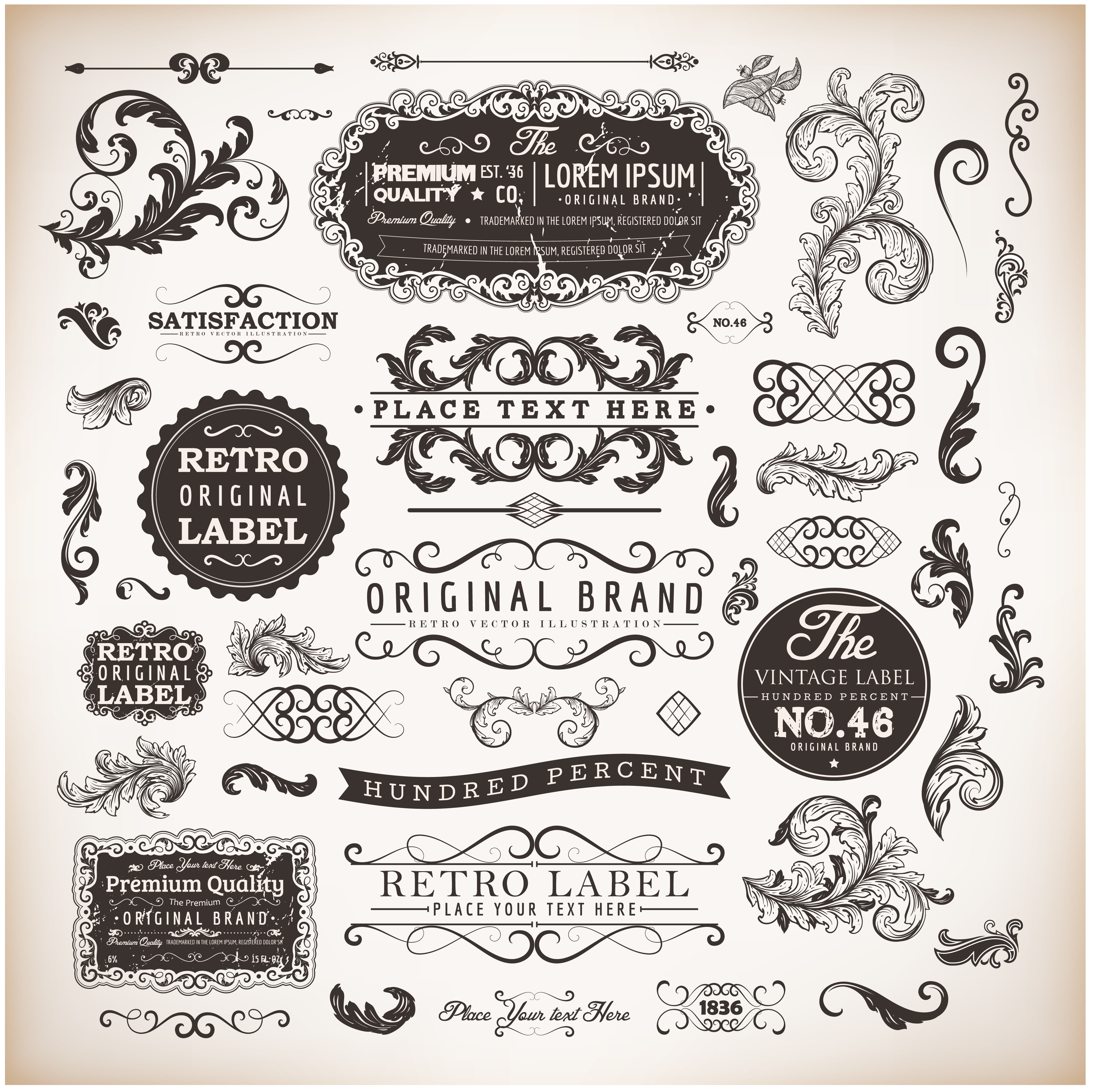 european lace pattern 01 vector