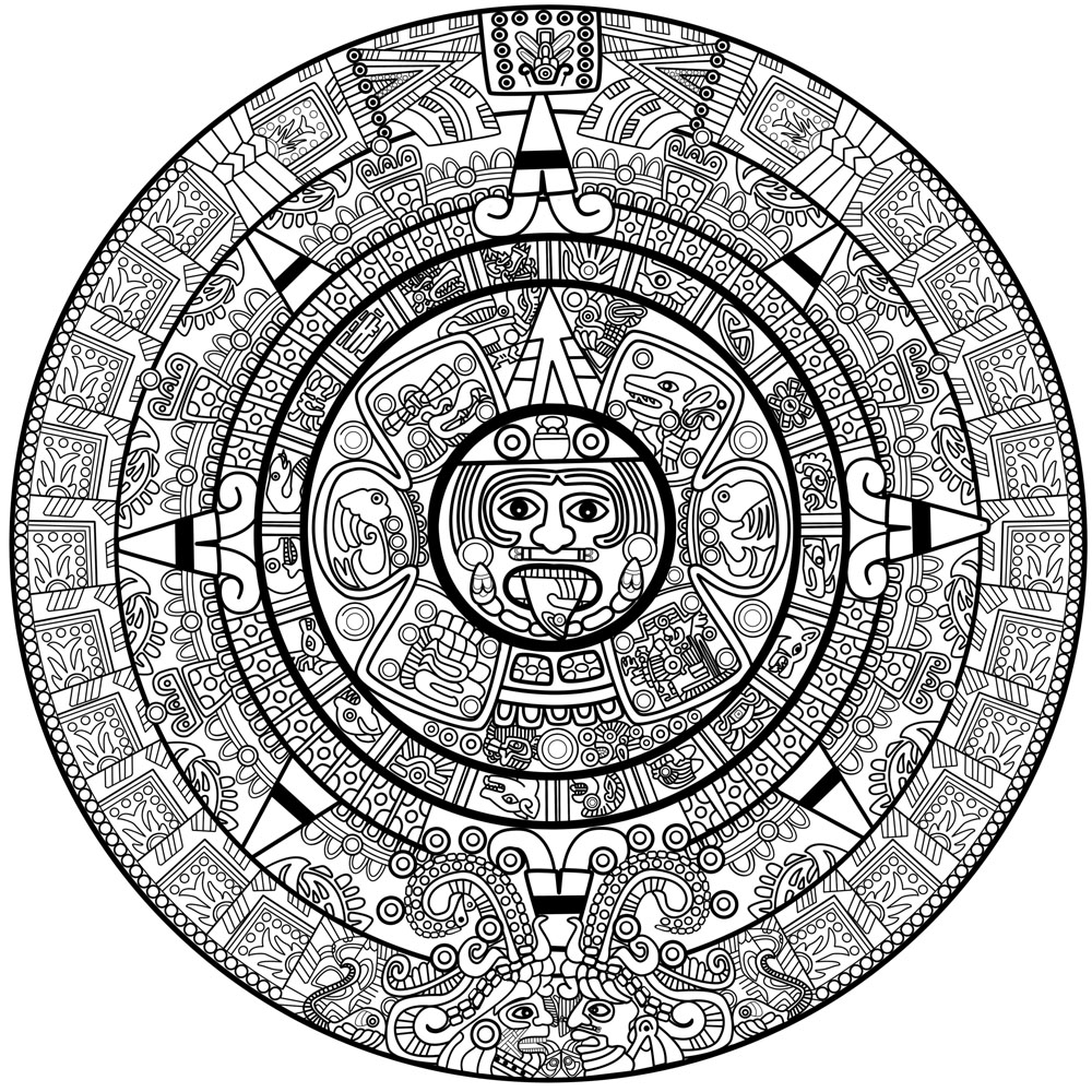 mayan patterns 03 vector