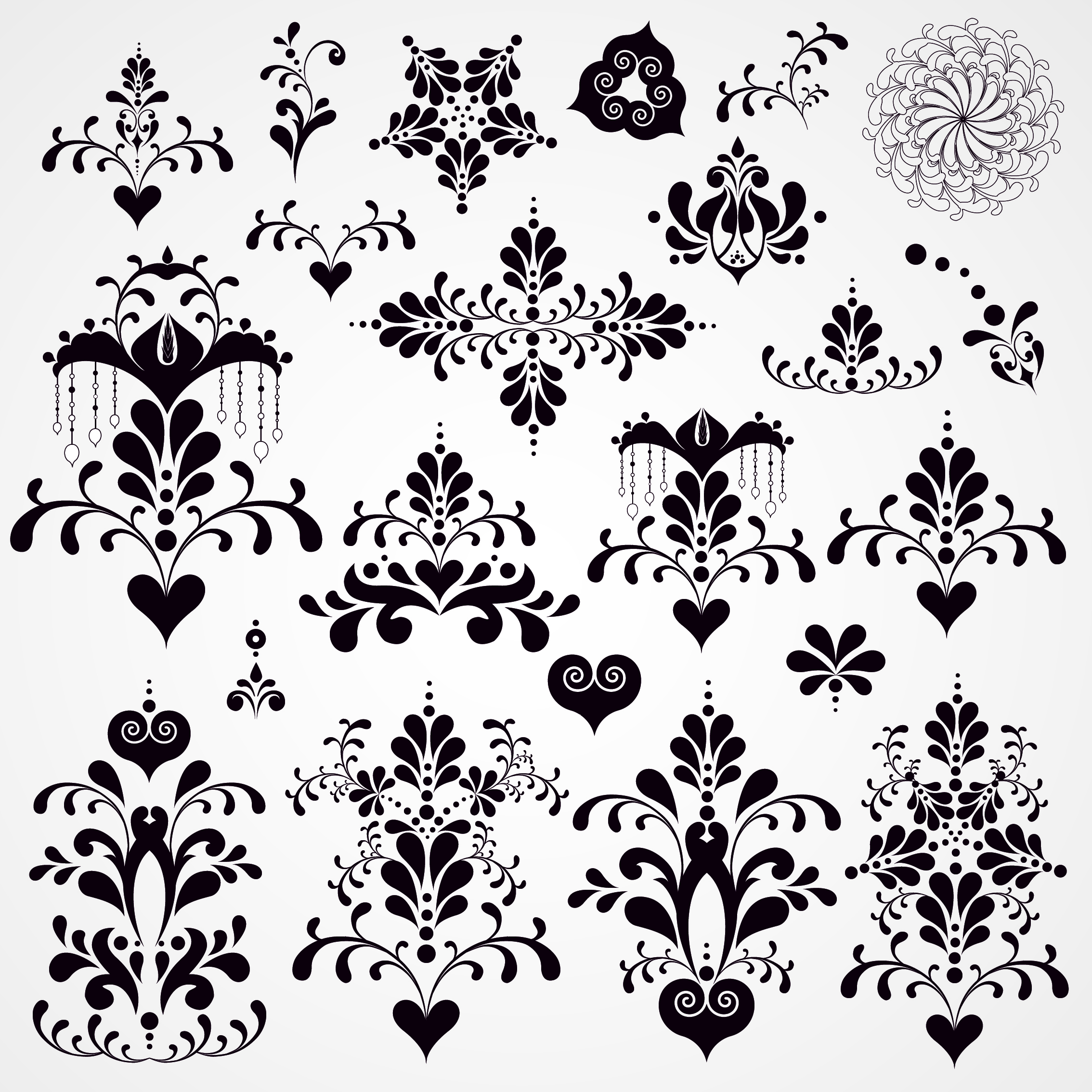 classic lace pattern 07 vector