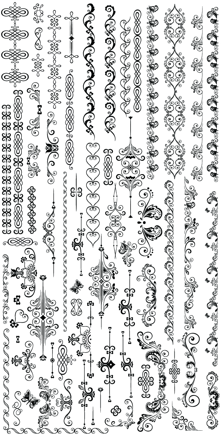 exquisite lace pattern 02 vector