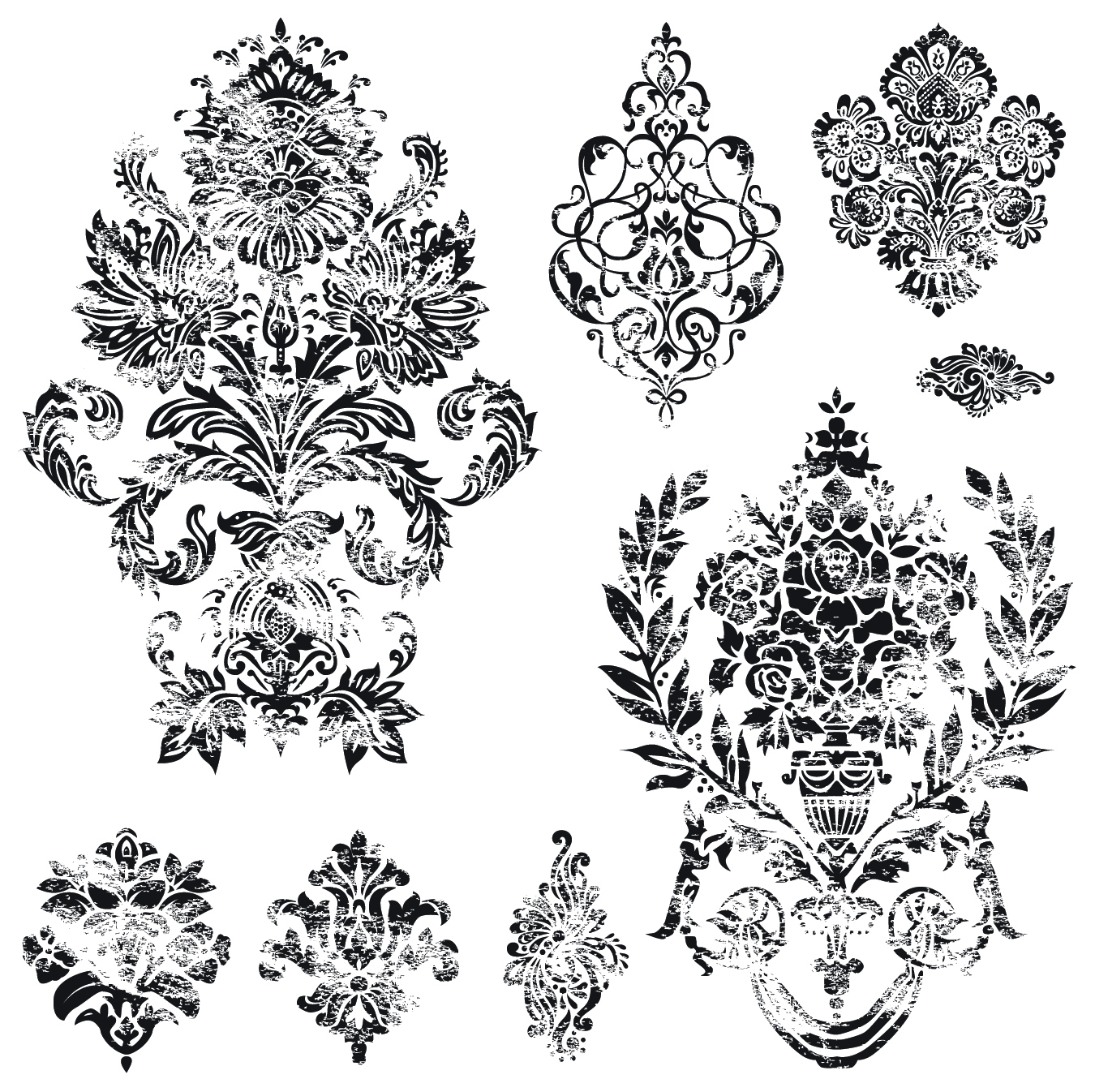 black and white patterns 03 vector