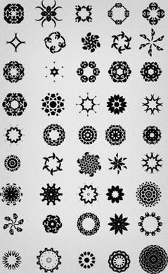 45 kinds of patterns vector