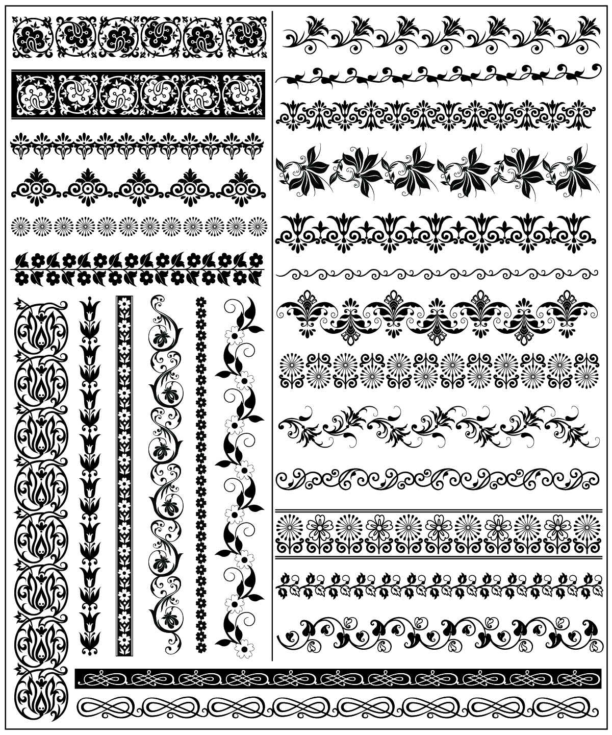 exquisite lace pattern 01 vector