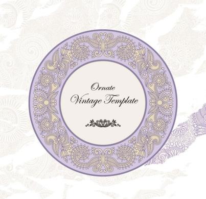 classic label pattern 05 vector