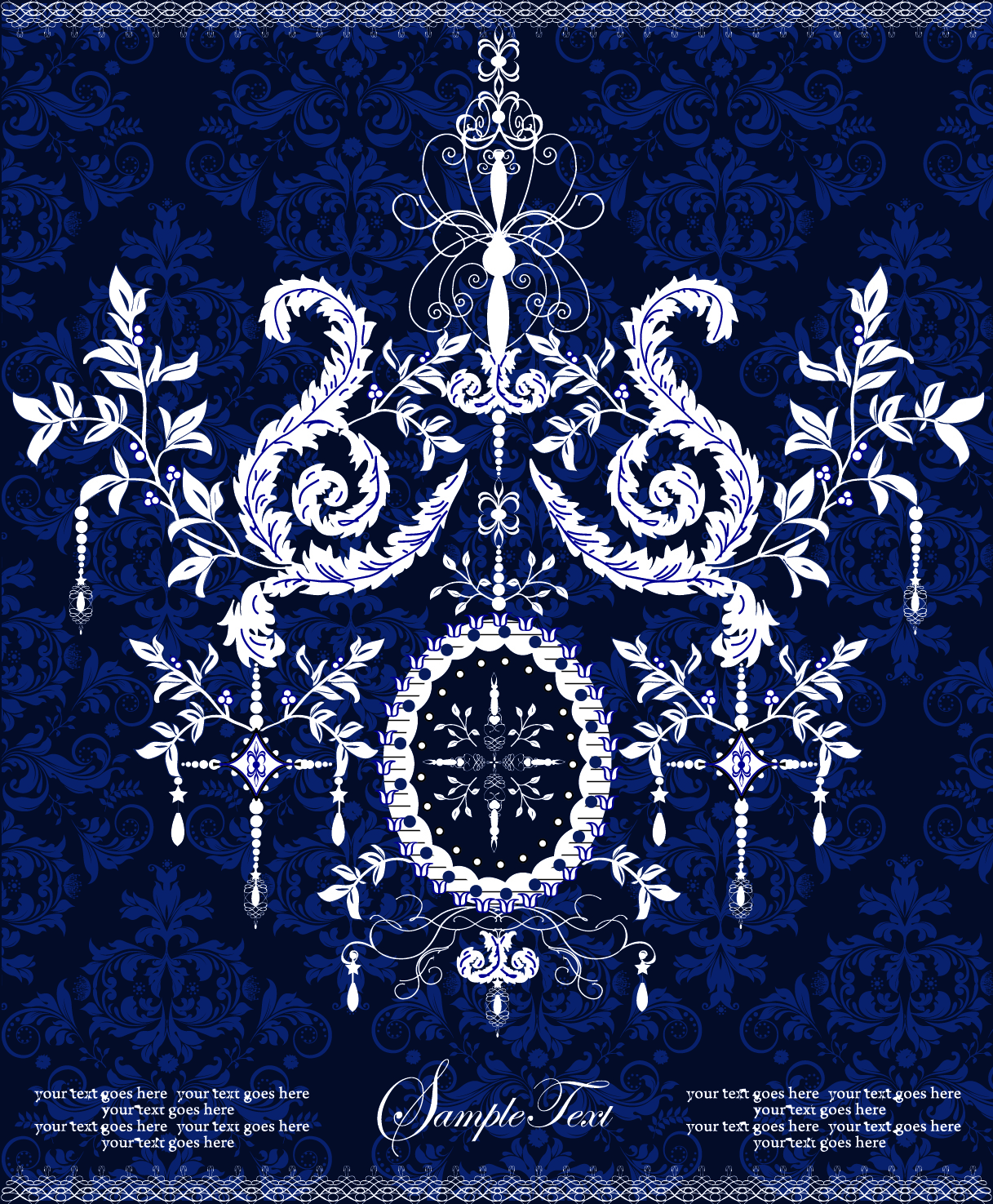 european pattern background 02 vector