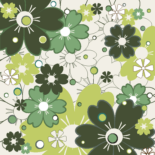 flower patterns 01 vector