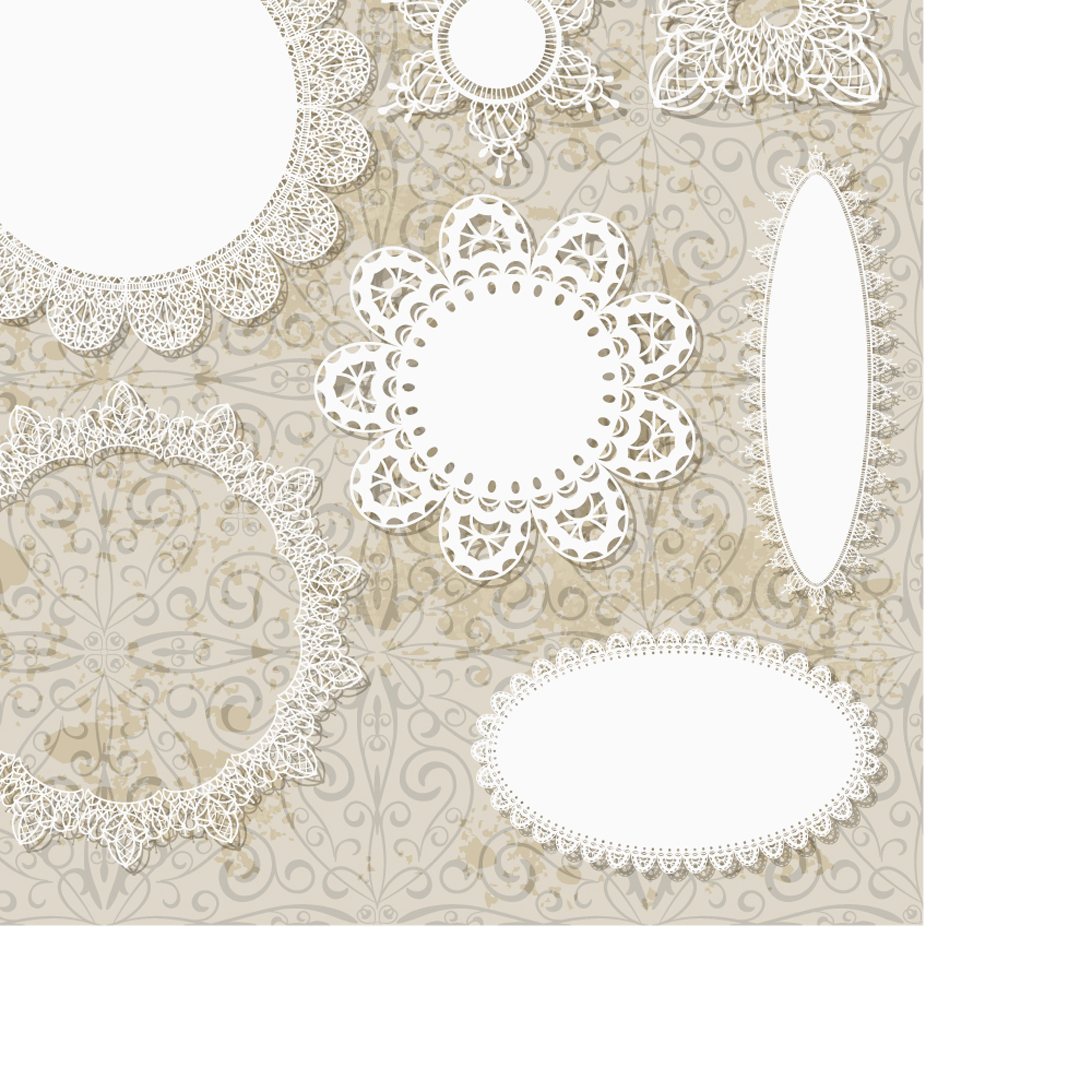 lace pattern lace 02 vector