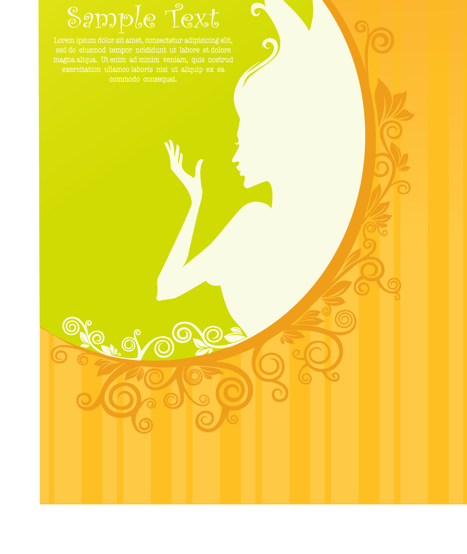 beautiful silhouette pattern 04 vector