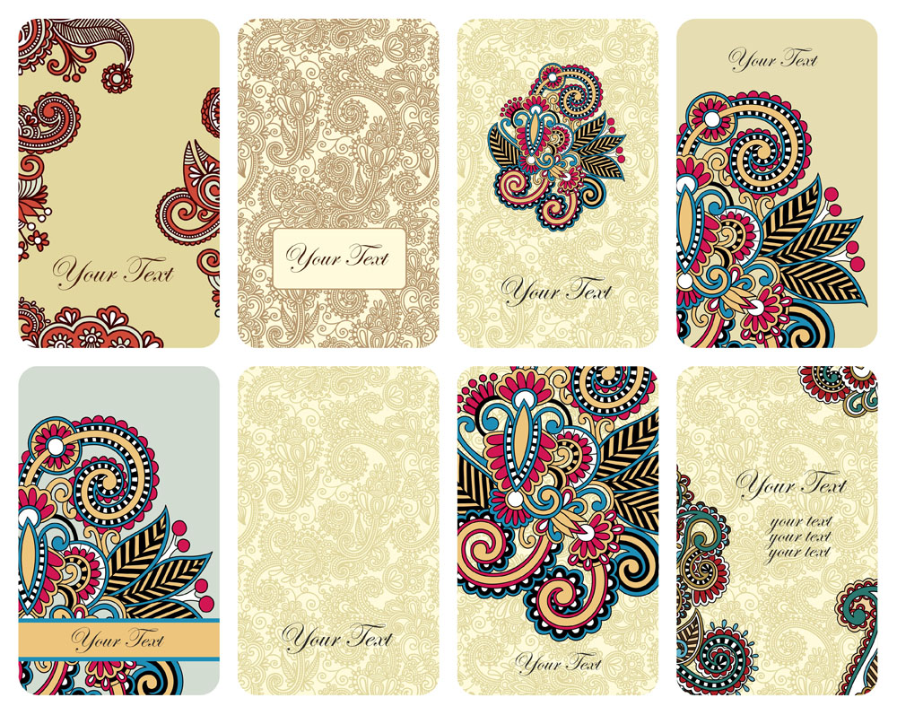 retro the pattern card vector