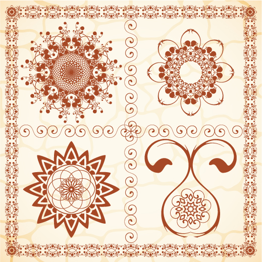 exquisite european pattern 03 vector