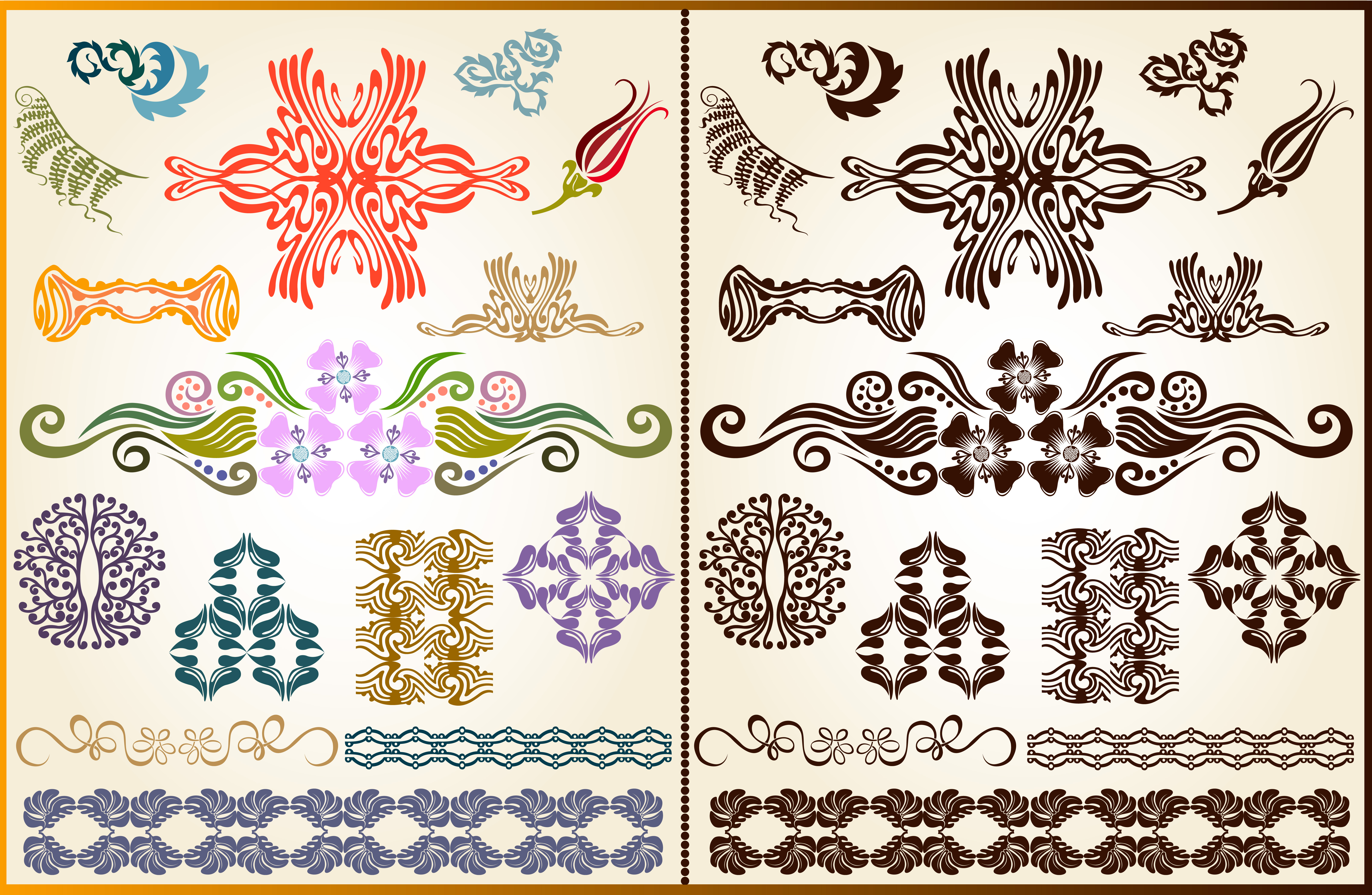 beautiful pattern background 04 vector