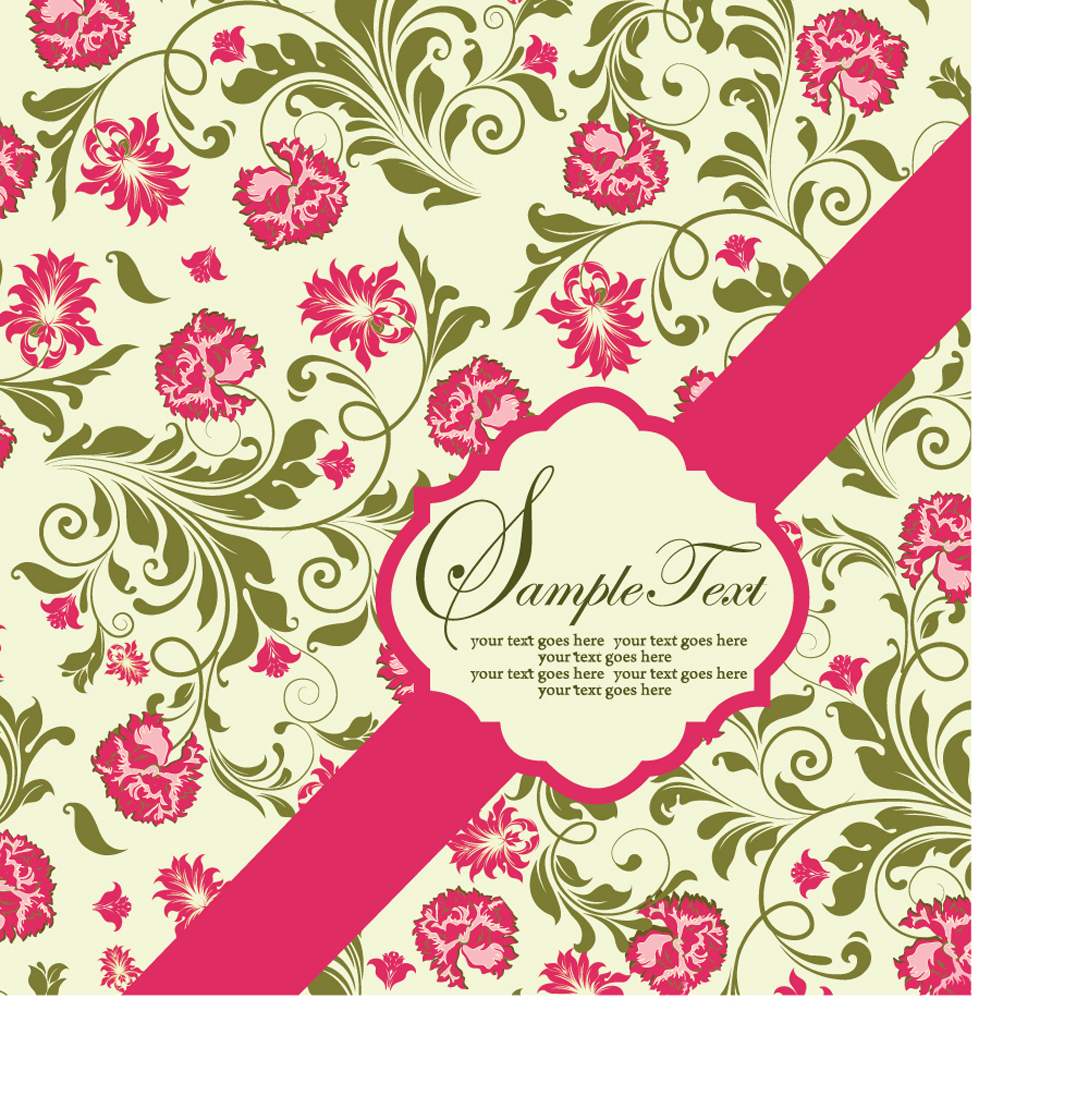 pattern background card 04 vector