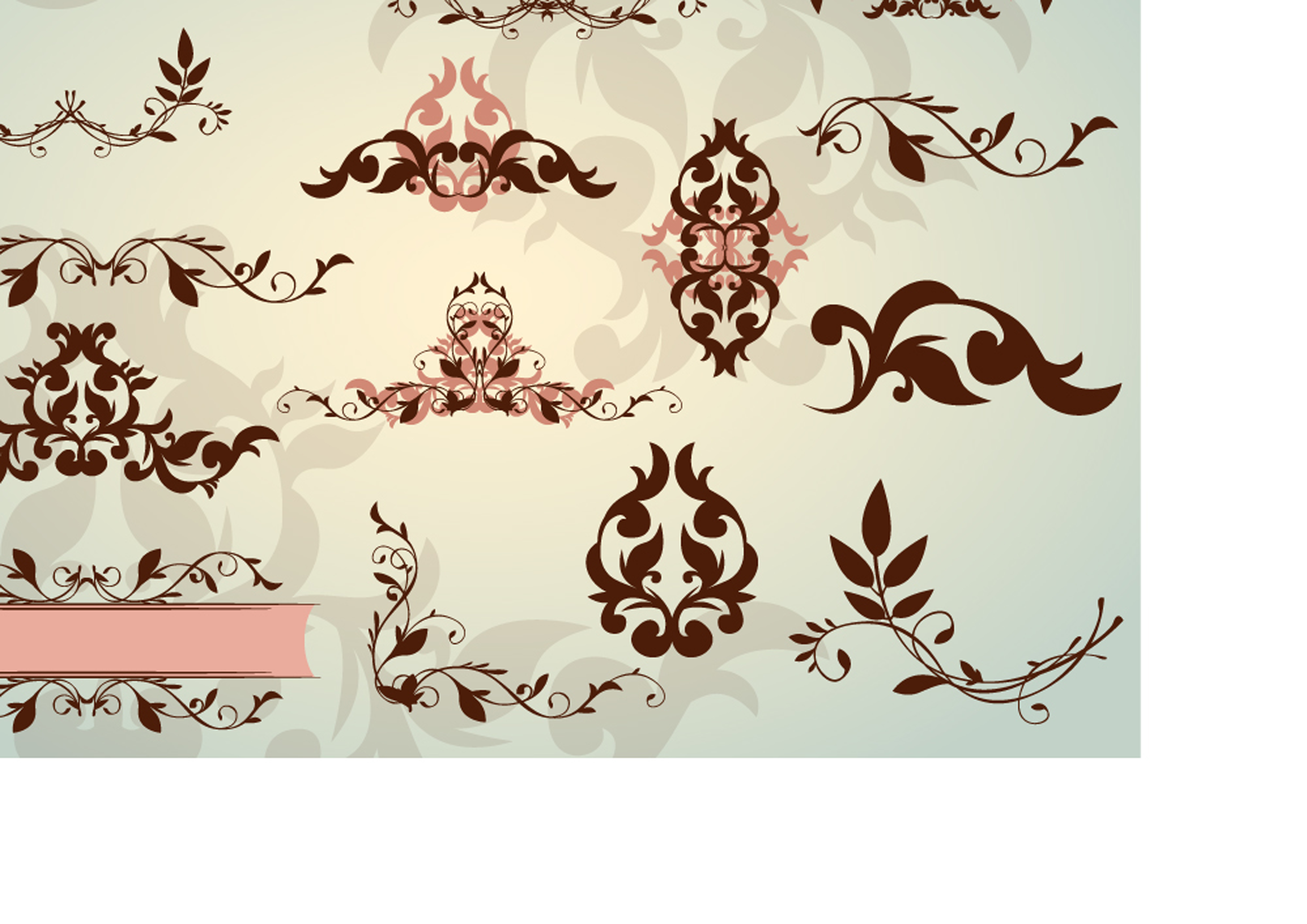 classic lace pattern 01 vector