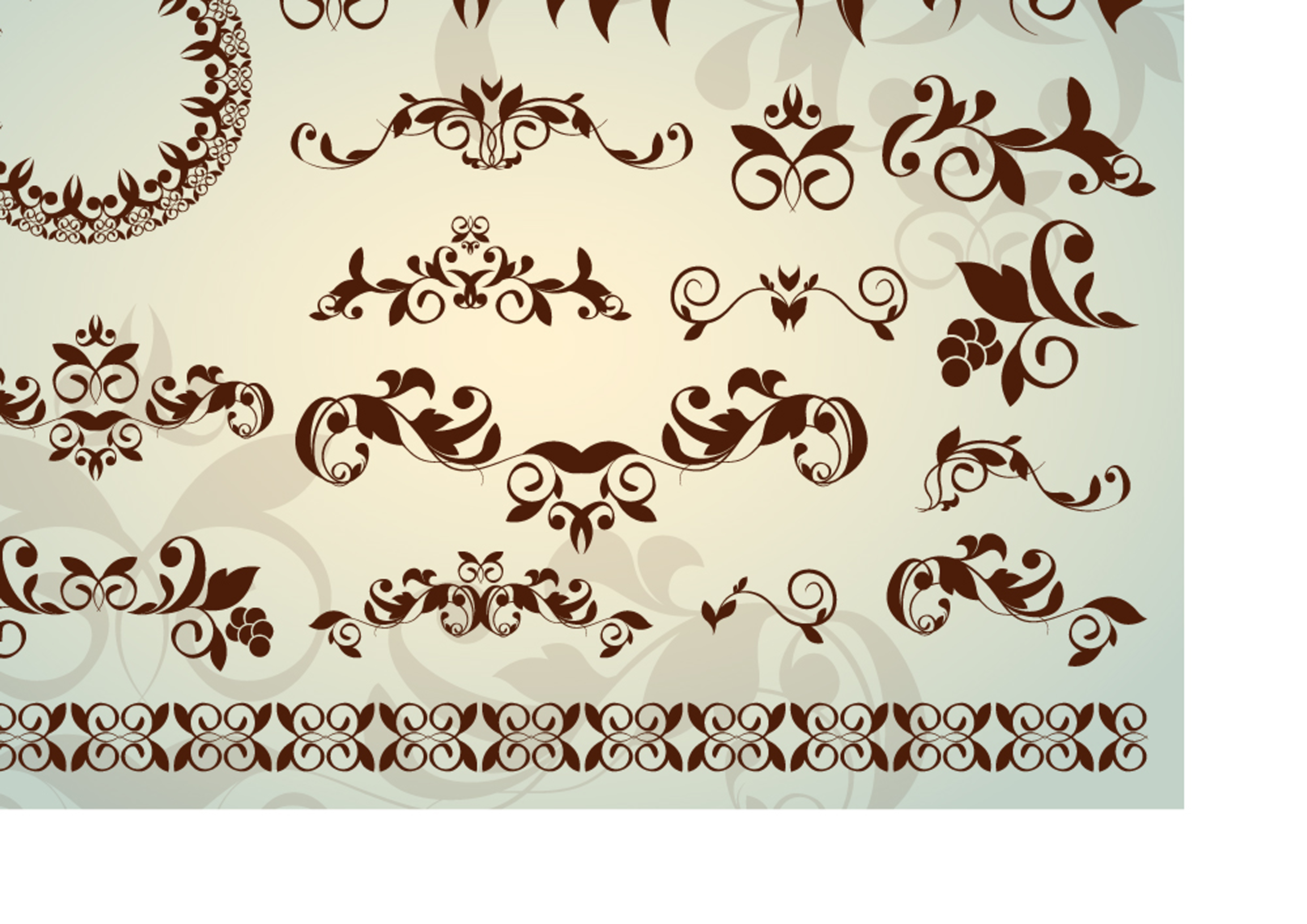 classic lace pattern 02 vector