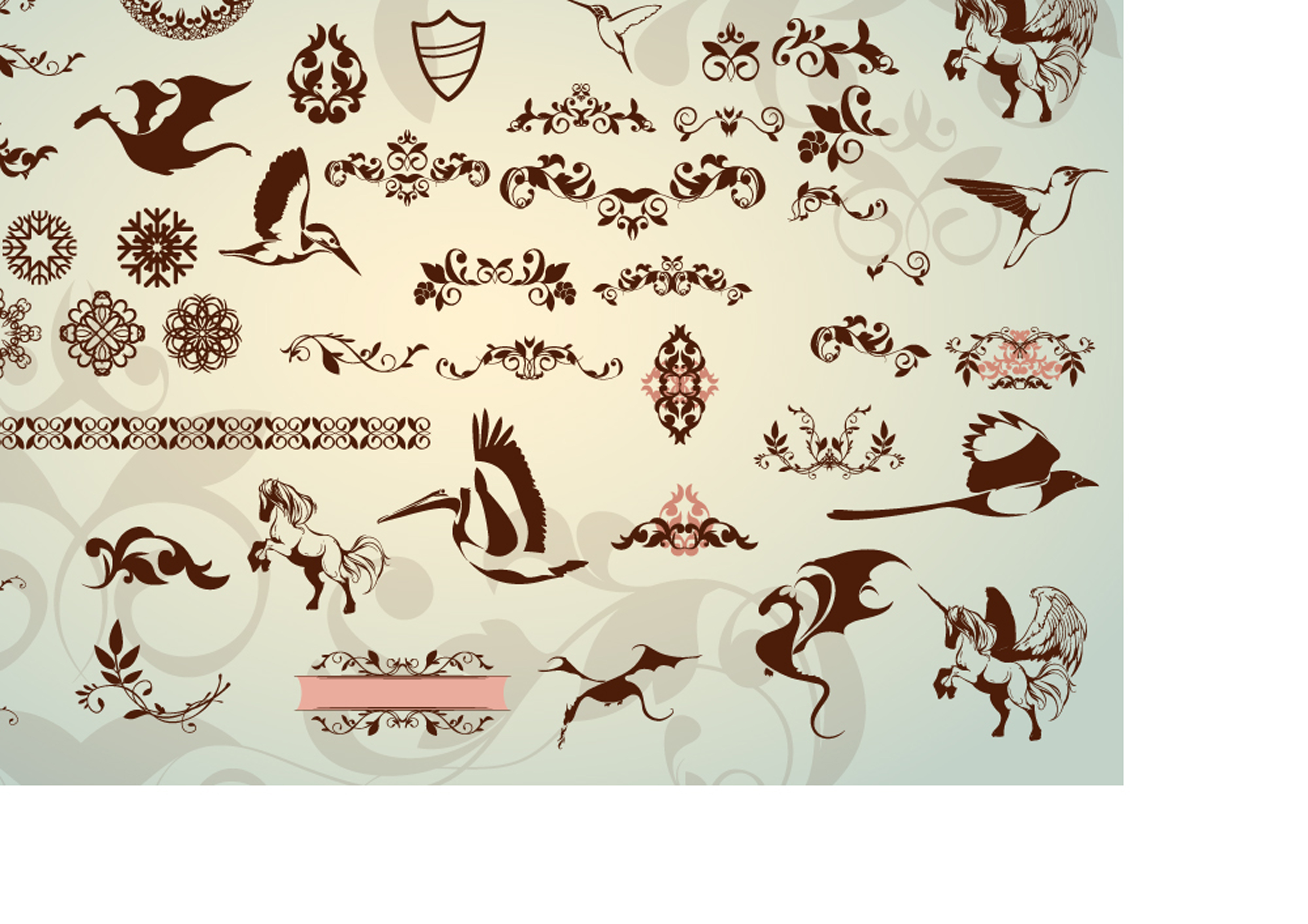 classic lace pattern 03 vector