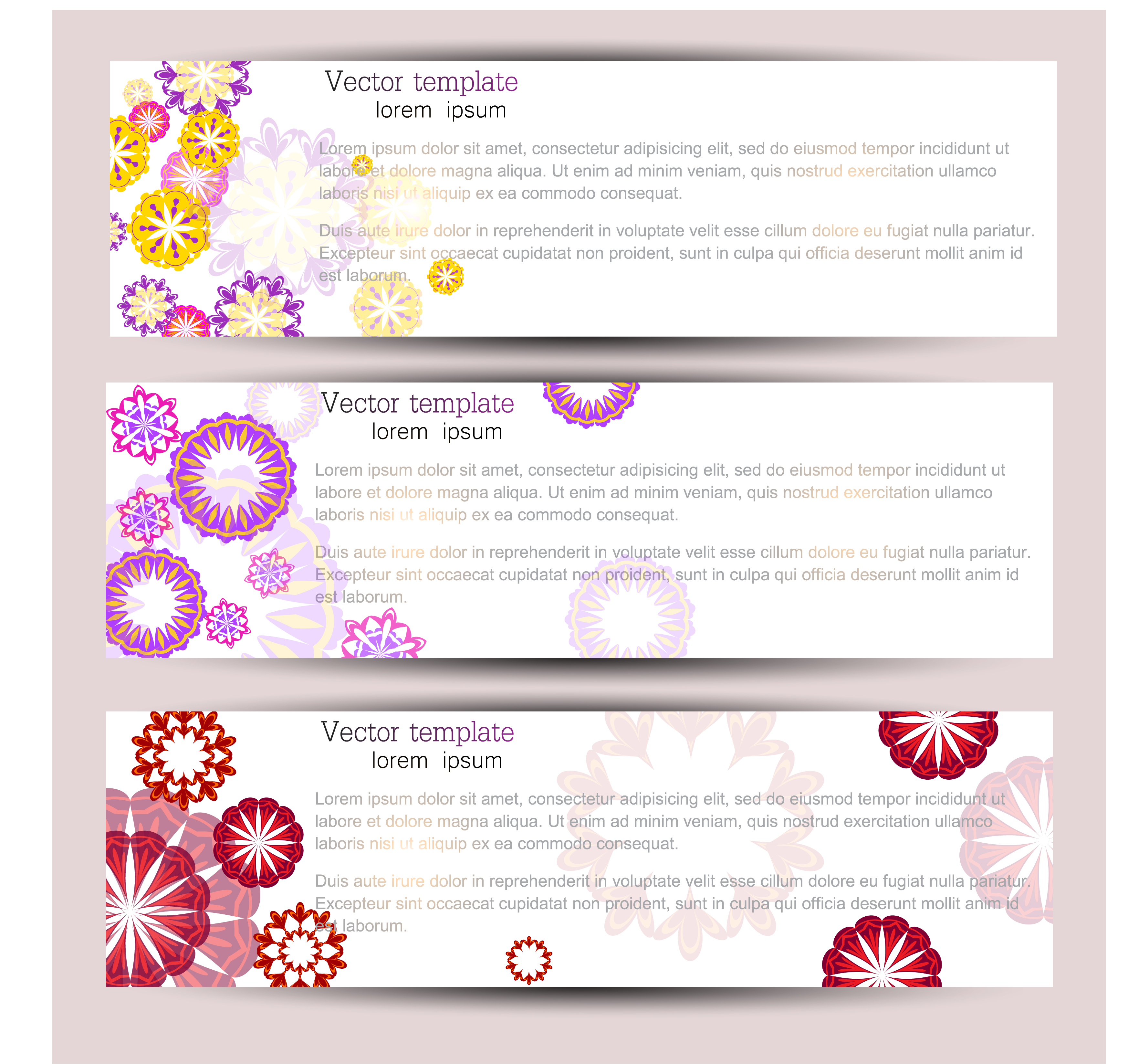 the exquisite pattern banner01vector