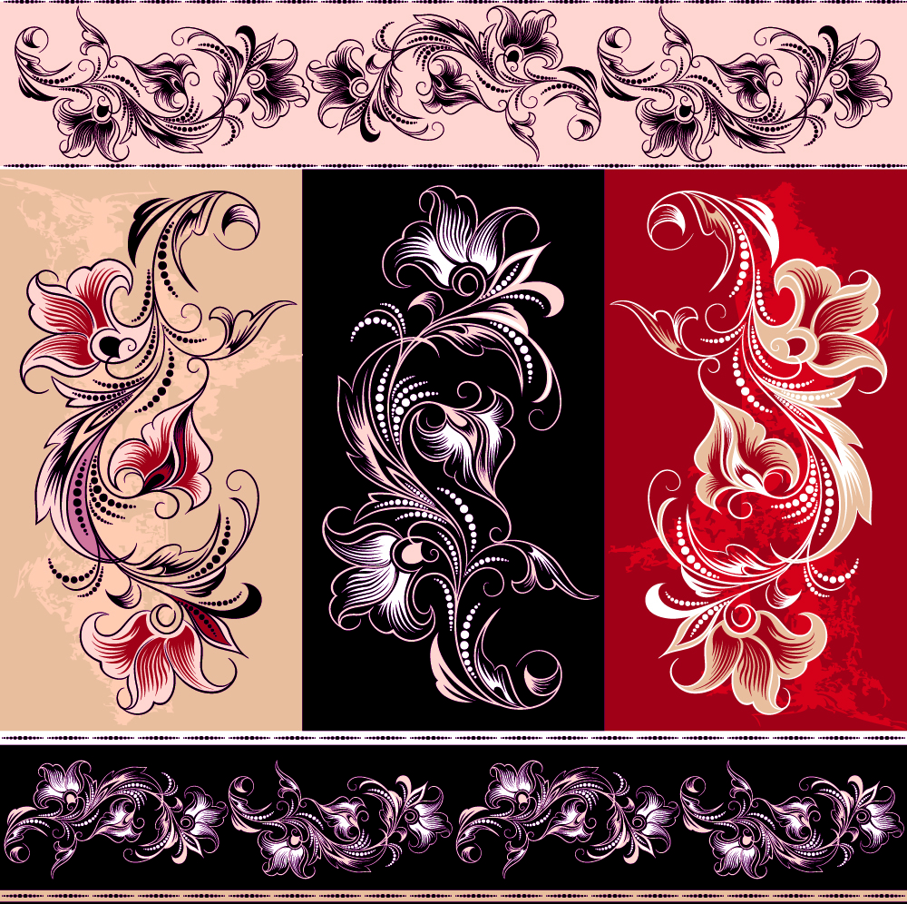 exquisite pattern 01 vector