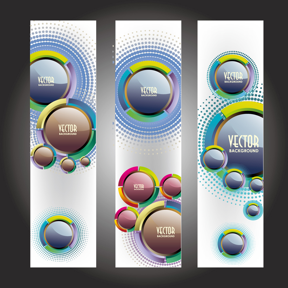 trend bookmark card 05 vector