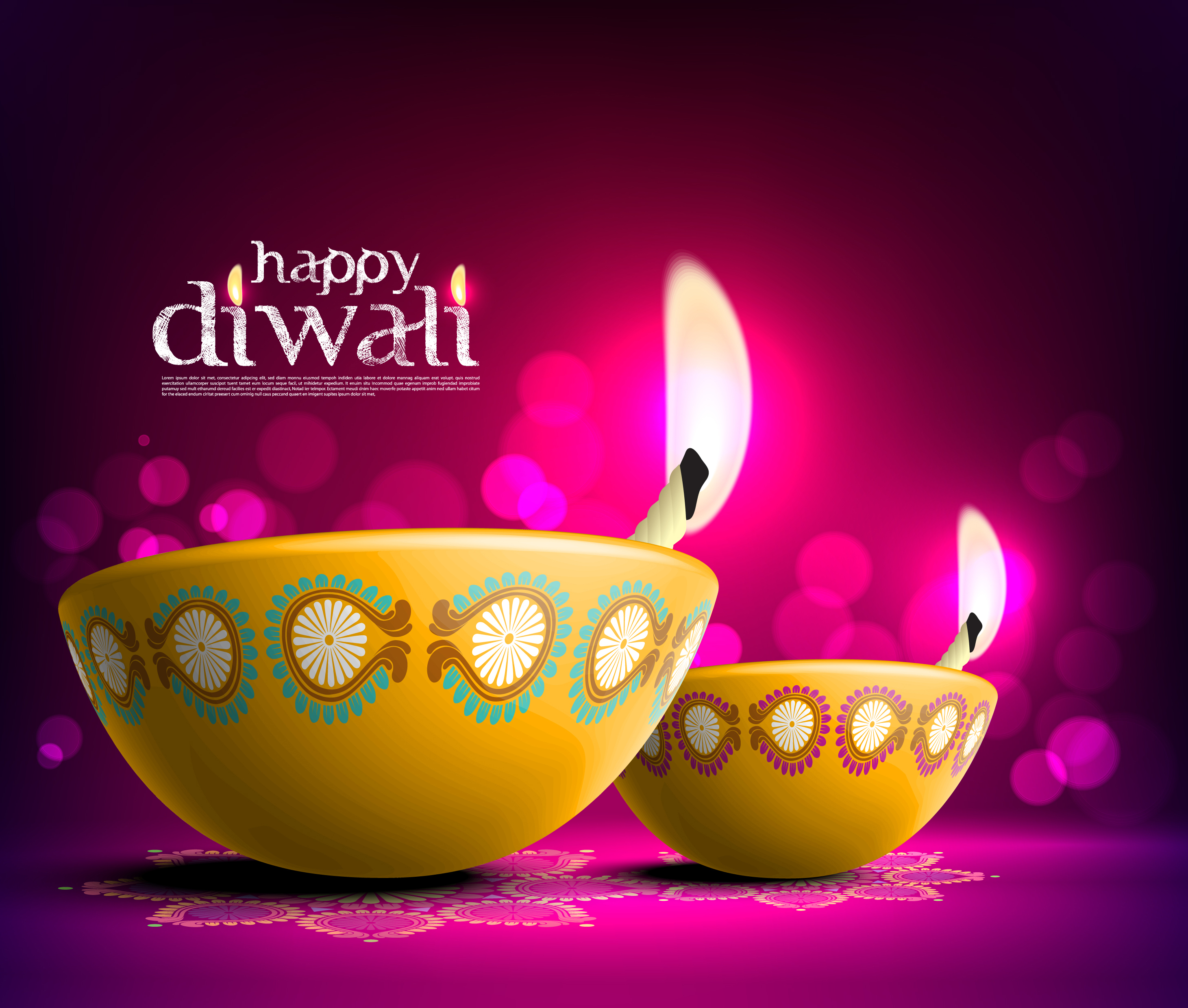 the beautiful diwali card 08 vector