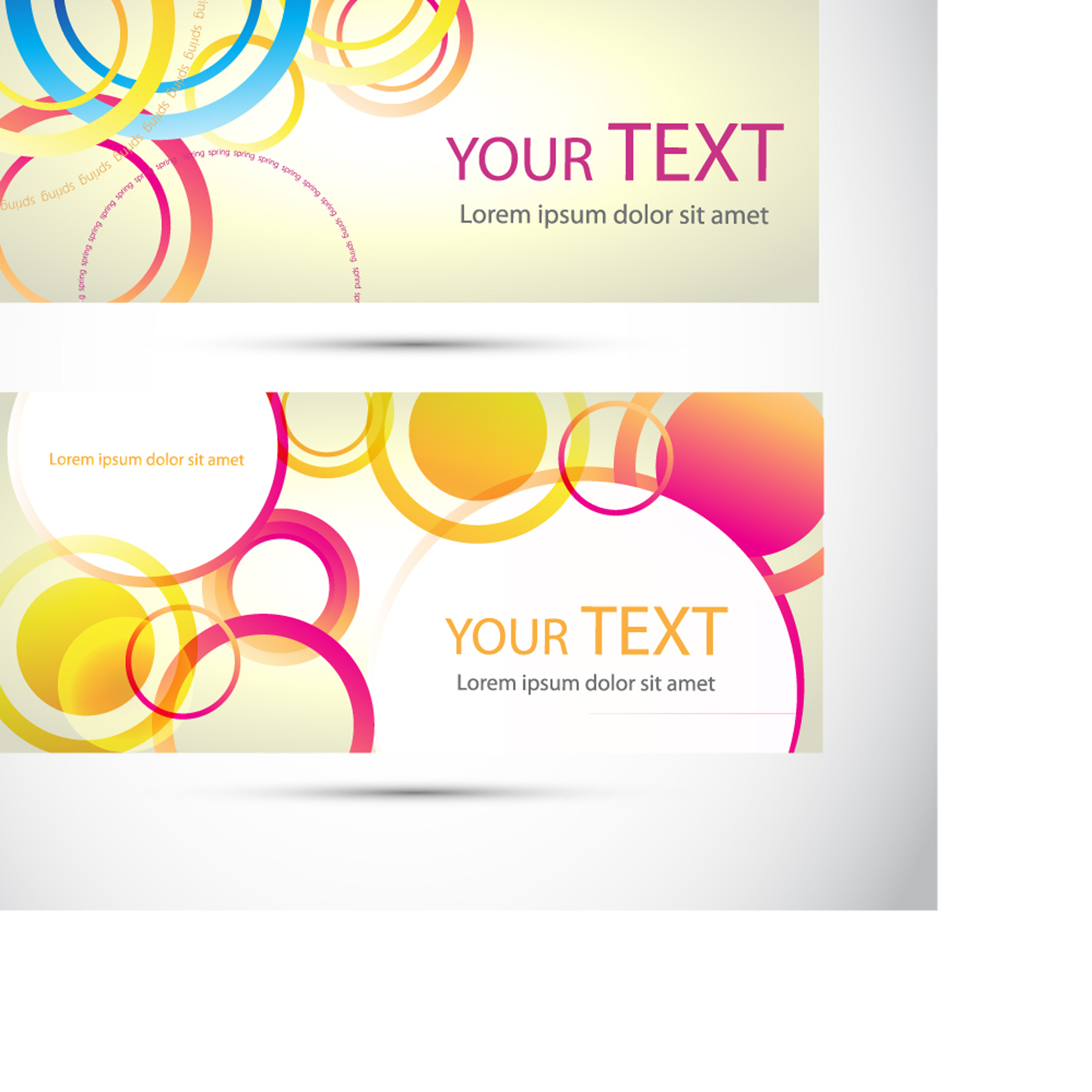 beautifully banner03vector