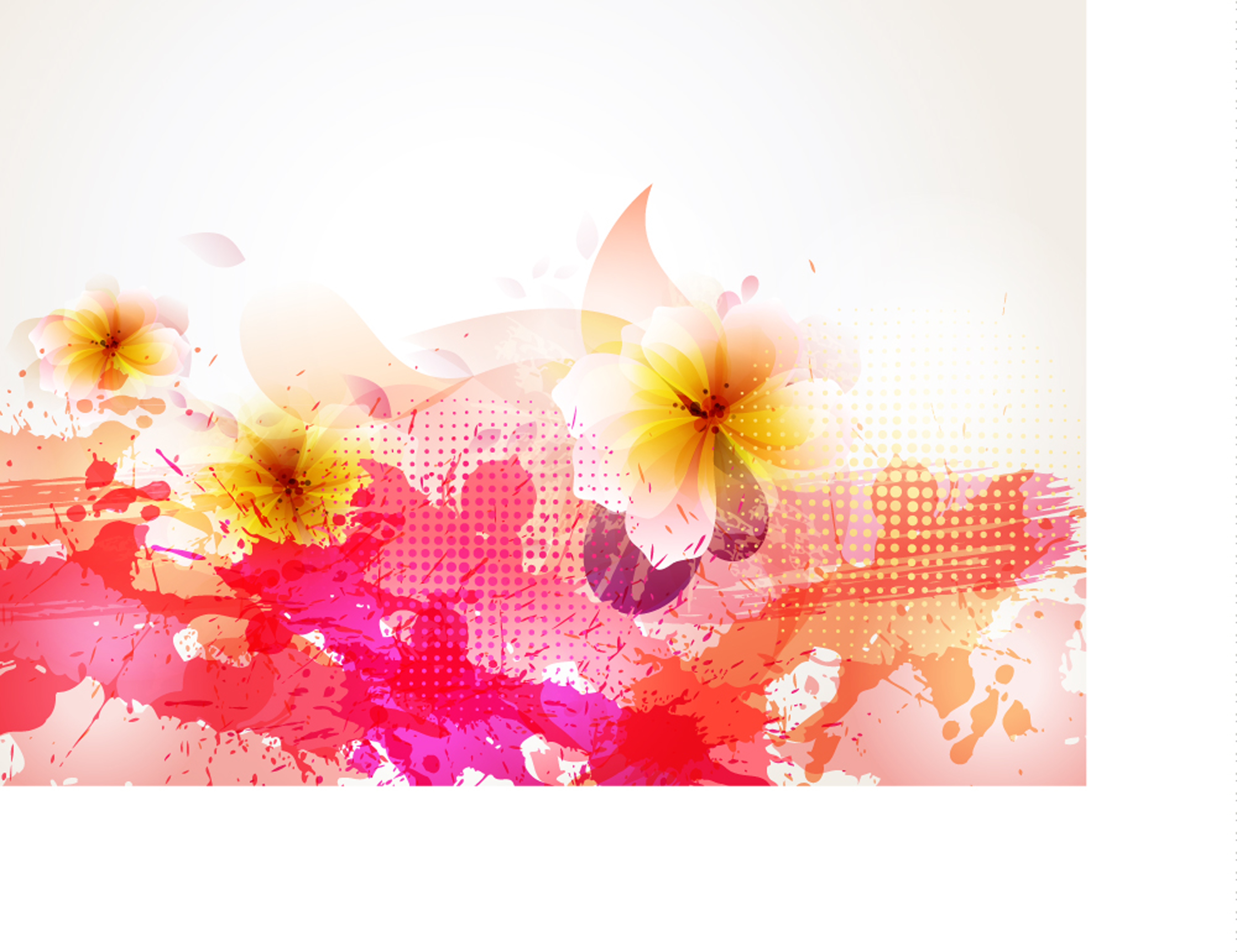 beautiful flowers background 05 vector