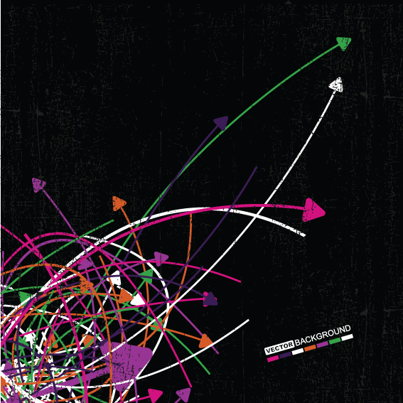 the trend of colored arrows 18 vector