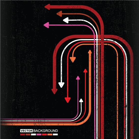 the trend of colored arrows 08 vector