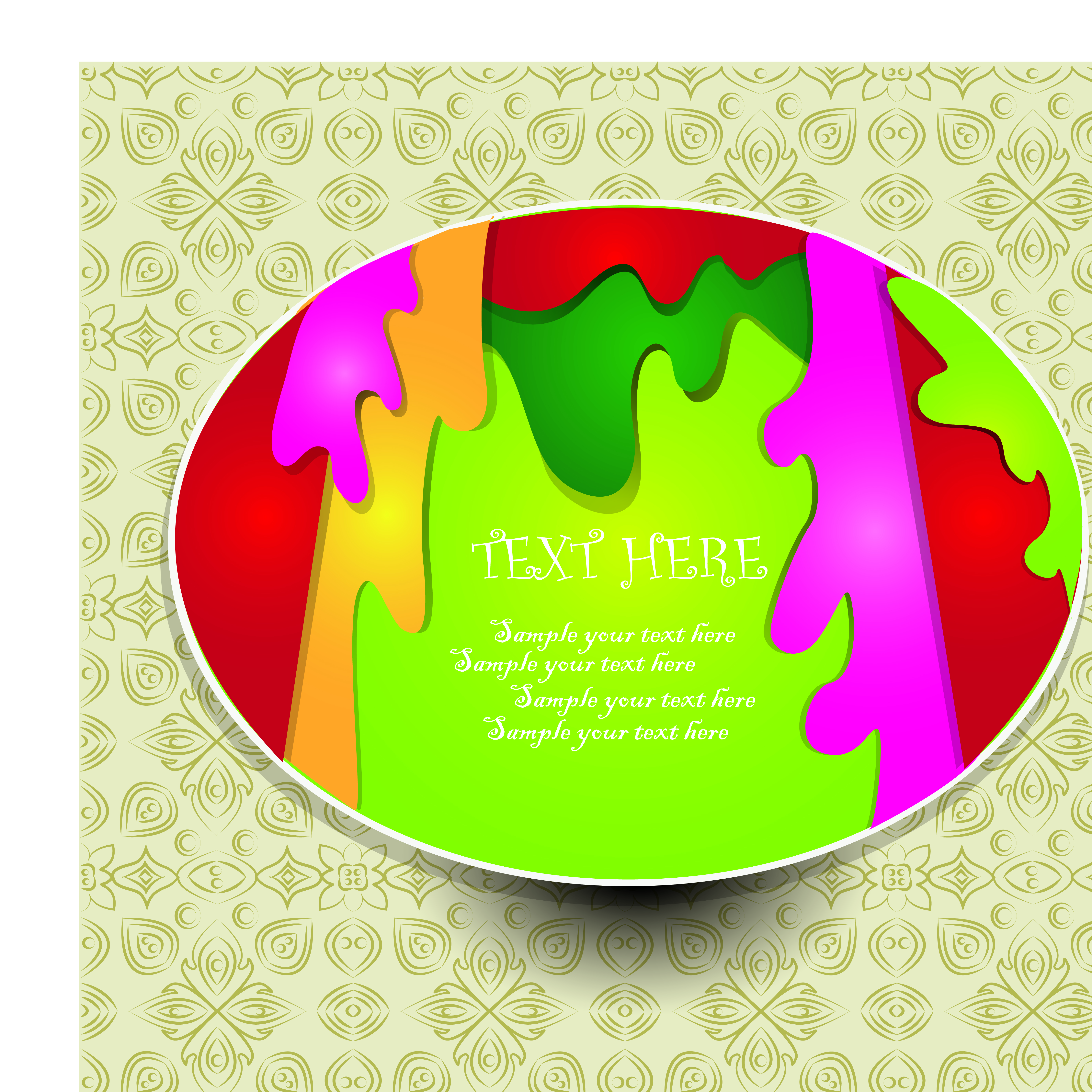 the beautiful sticker label 01 vector