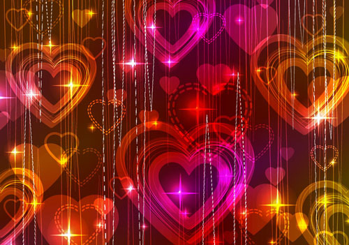 gorgeous light of valentine39s day 04 vector