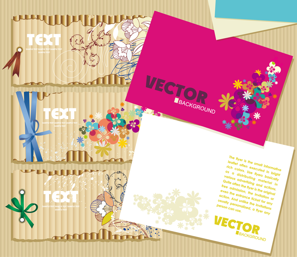 beautiful card 01 vector