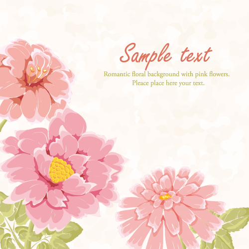 beautiful flowers background 02 vector