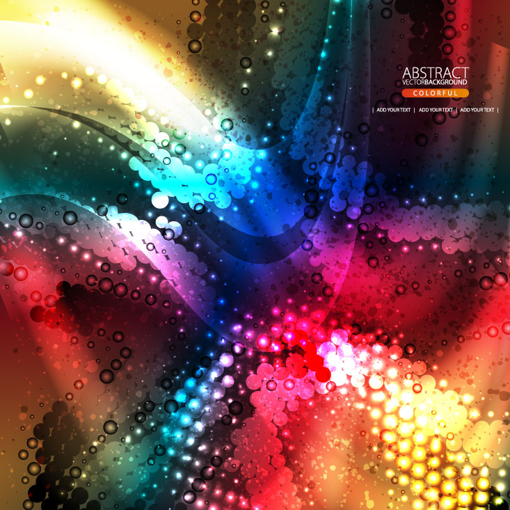 the brilliant dynamic flow color 02 vector