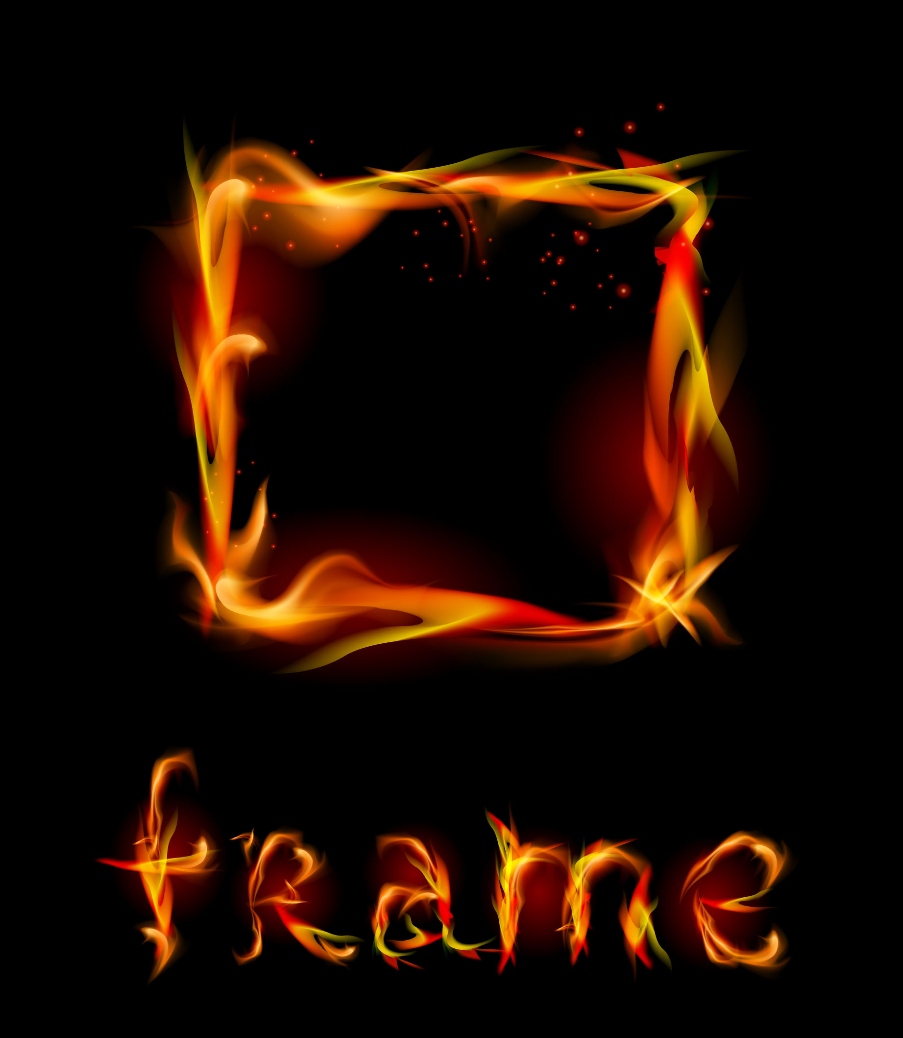 flame effects 03 vector