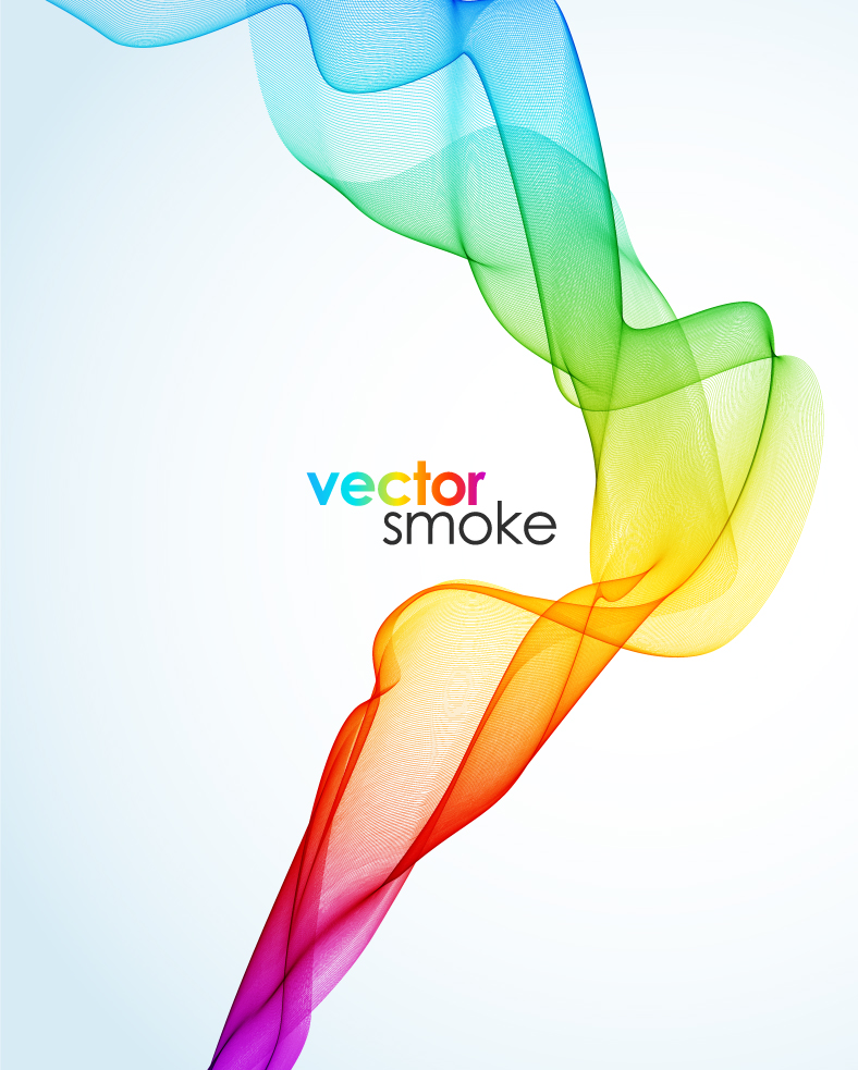 beautiful symphony smoke vector