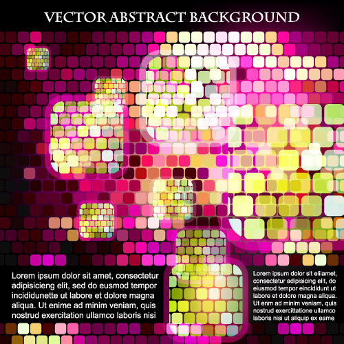 sense of science and technology background grid vector