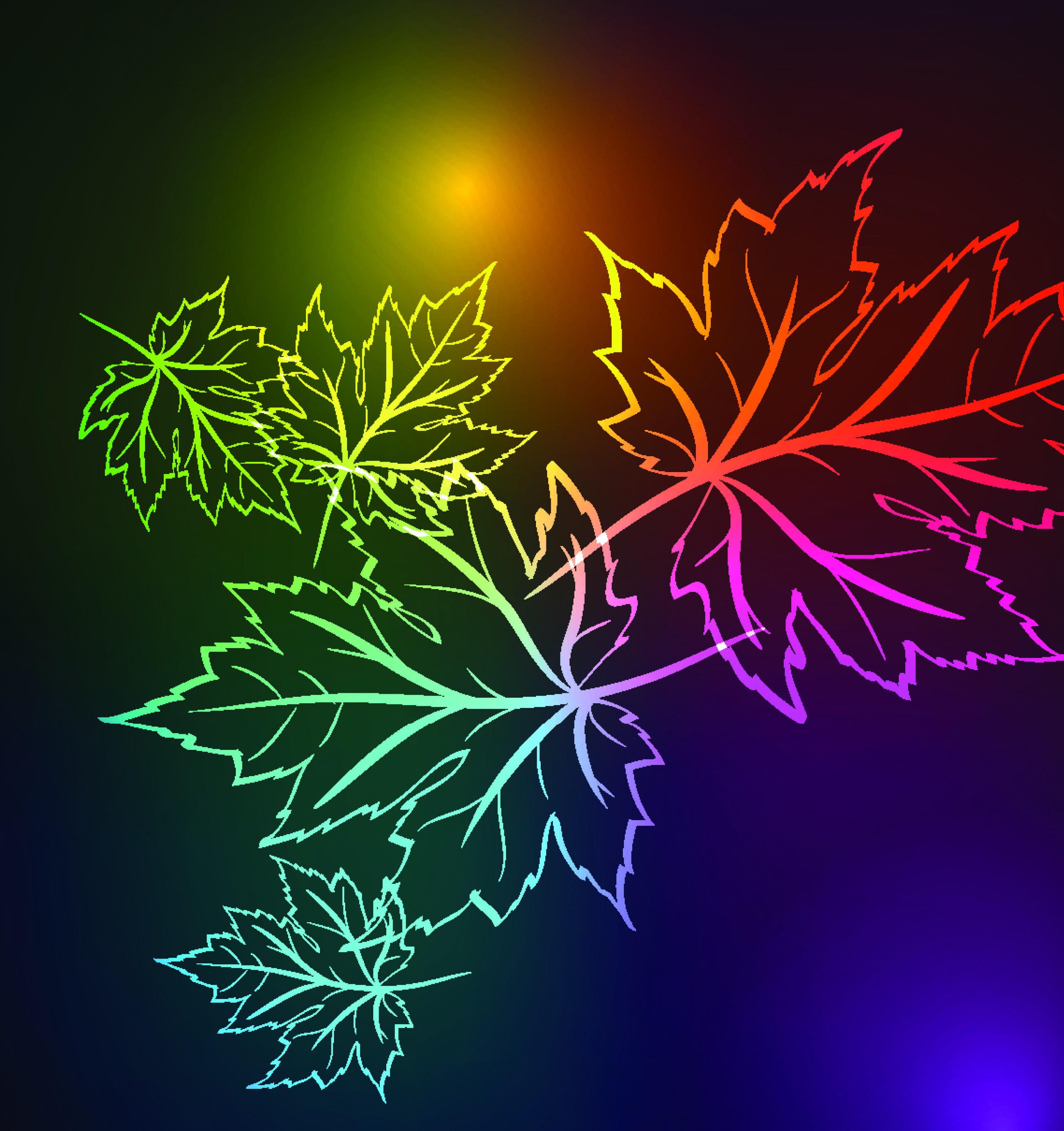 beautiful maple leaf background 03 vector