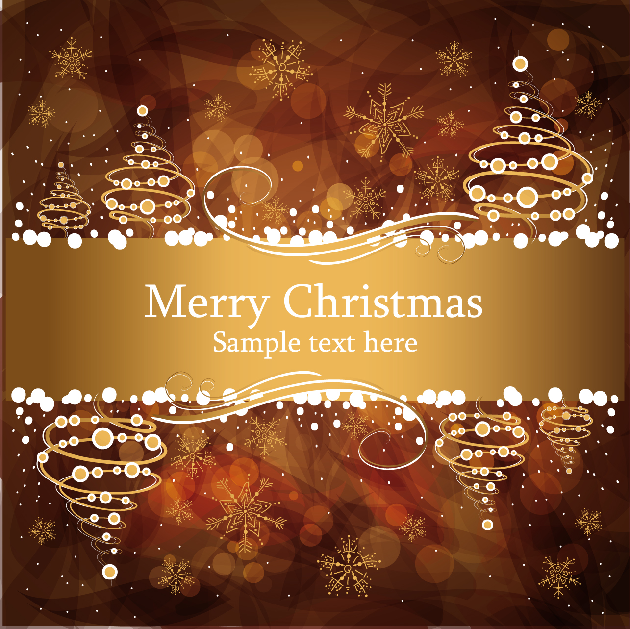 christmas gorgeous brown background 04 vector