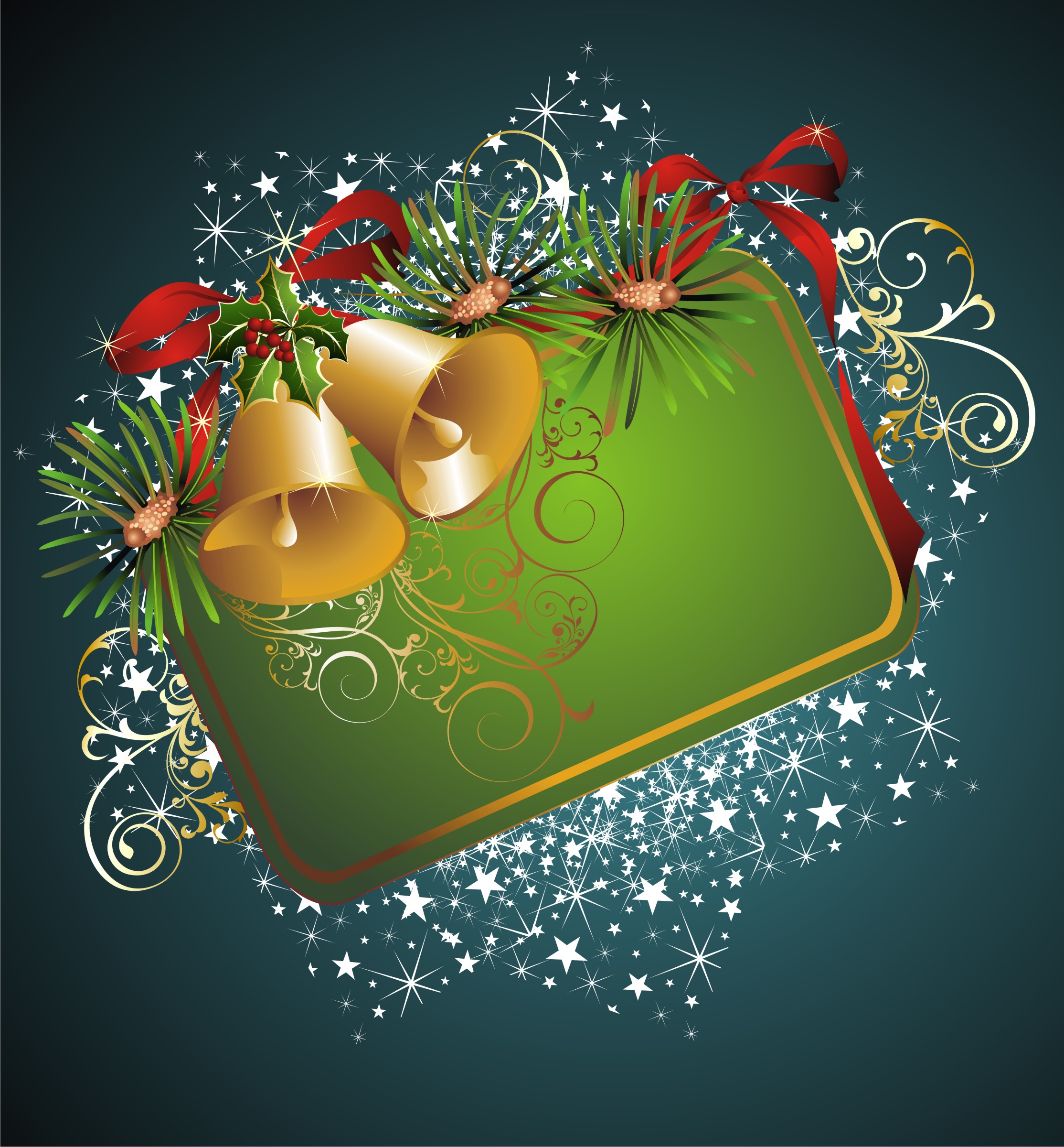 beautiful christmas border background 04 vector