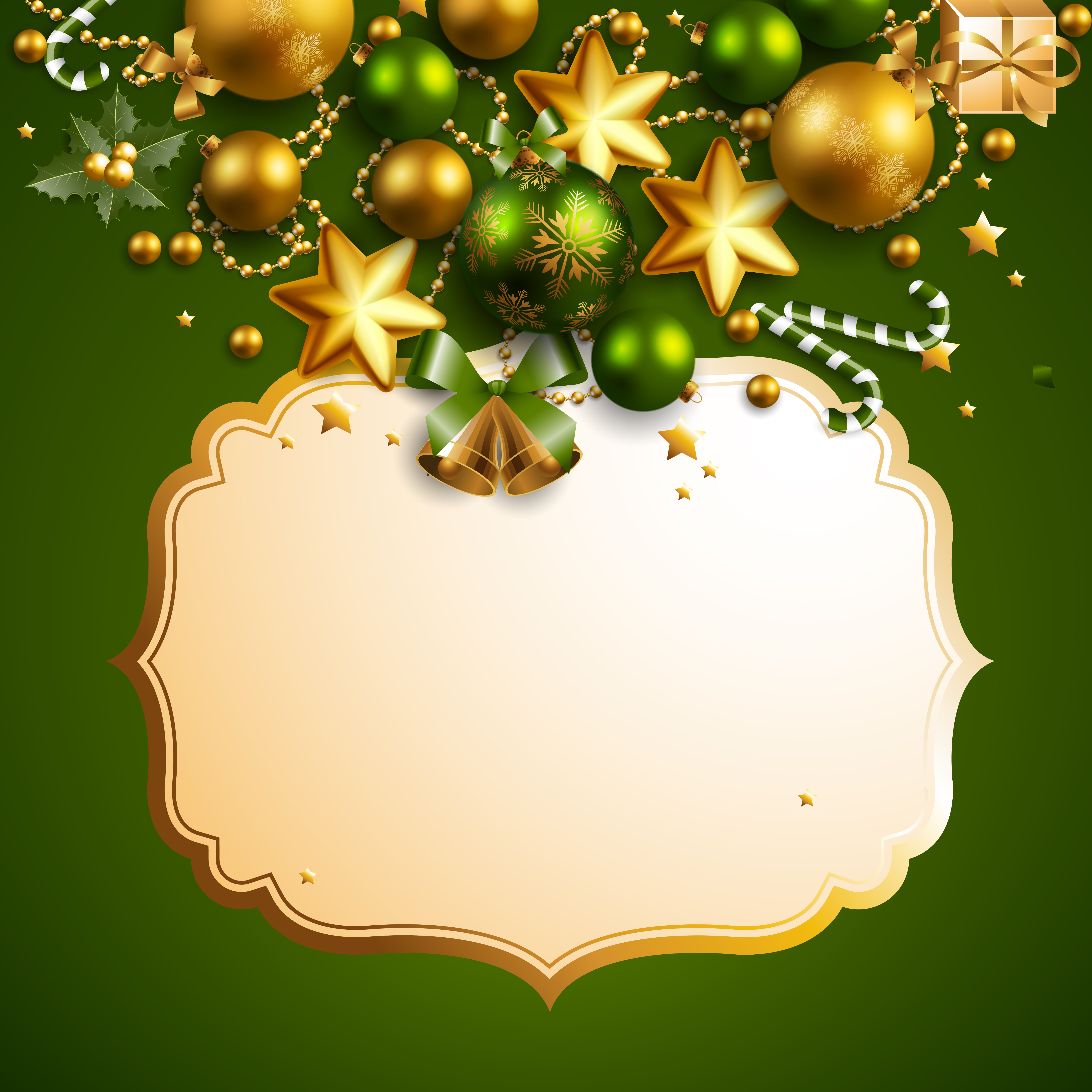 beautiful christmas border background 05 vector