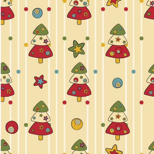 cartoon christmas design background 04 vector