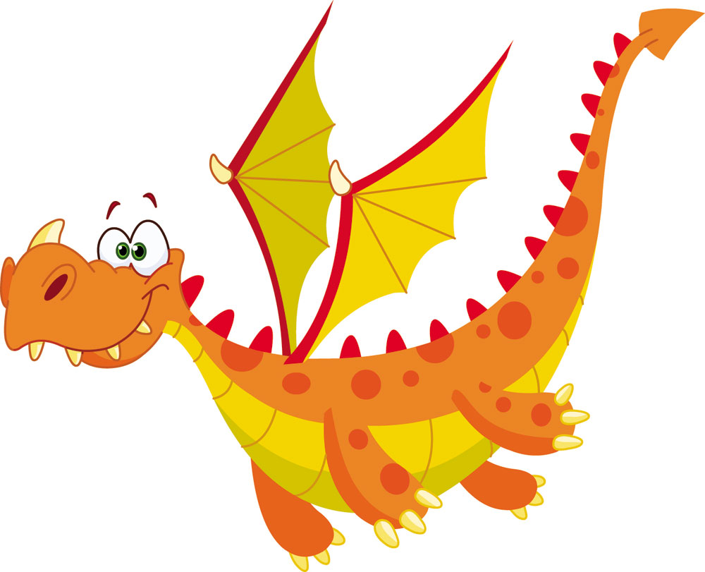 cartoon dragon image 04 vector