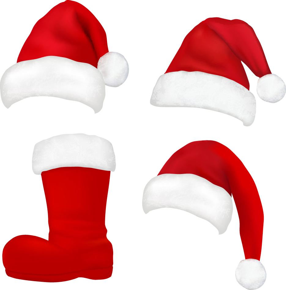 christmas hats 04 vector