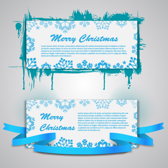 christmas banners 03 vector