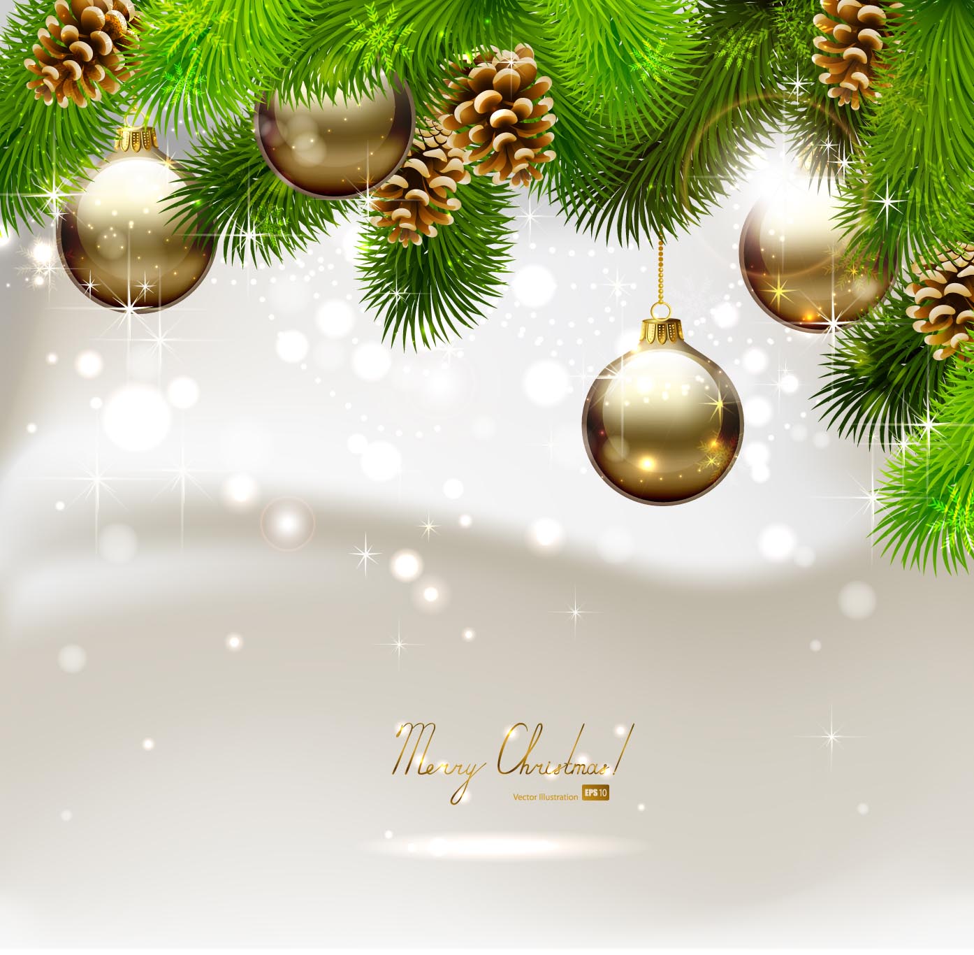 beautiful christmas ball background 03 vector