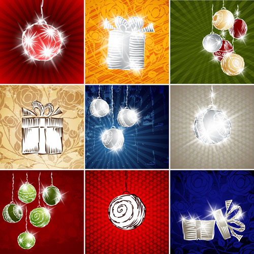 starstudded christmas background 02 vector