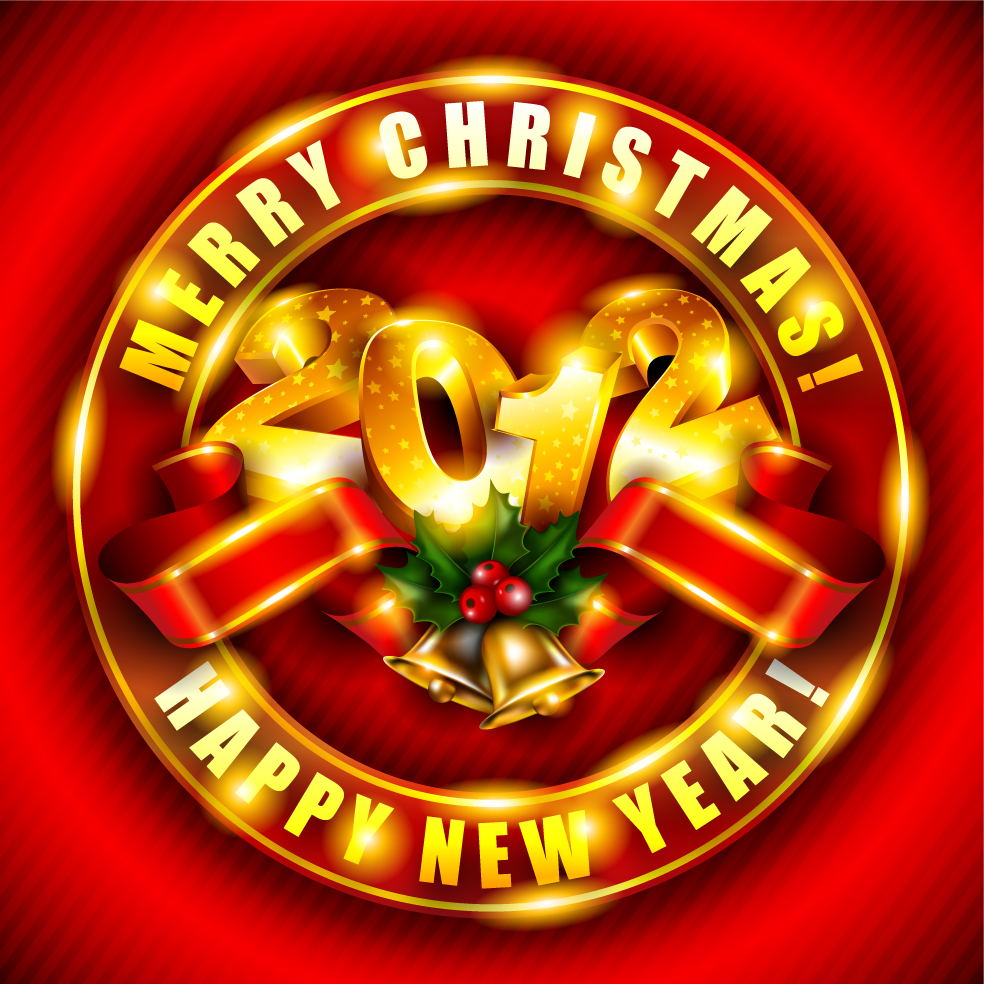 brilliant new year background 03 vector