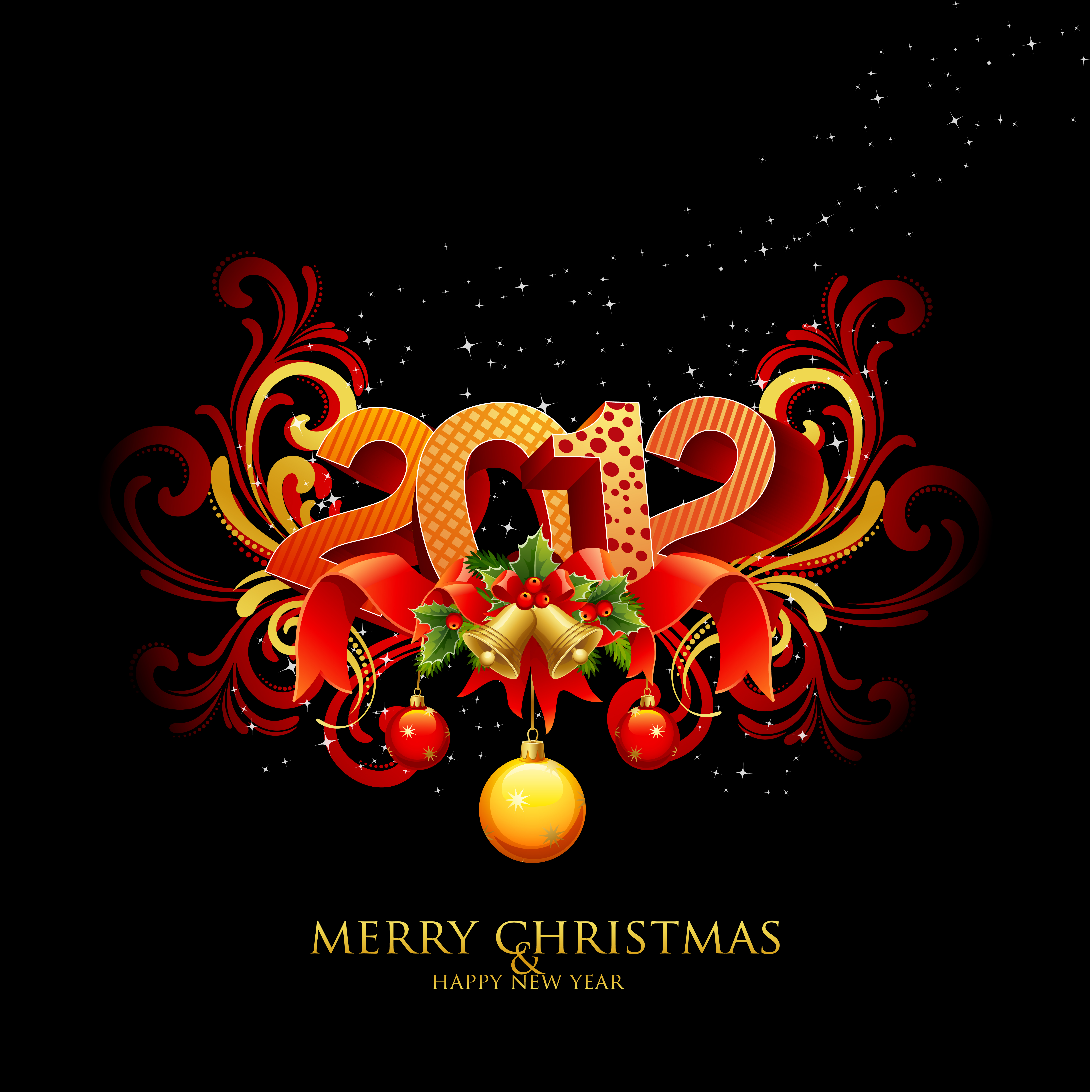 beautiful christmas background 04 vector